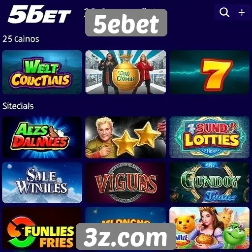 Comparativo entre jogos populares na plataforma 5ebet