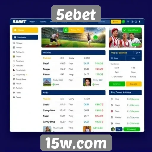 Mudanças na interface do site 5ebet